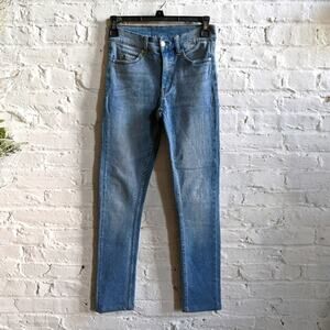 Y2K Vintage Denim Light Acid Wash Cheap Monday Skinny Straight Jeans Pants